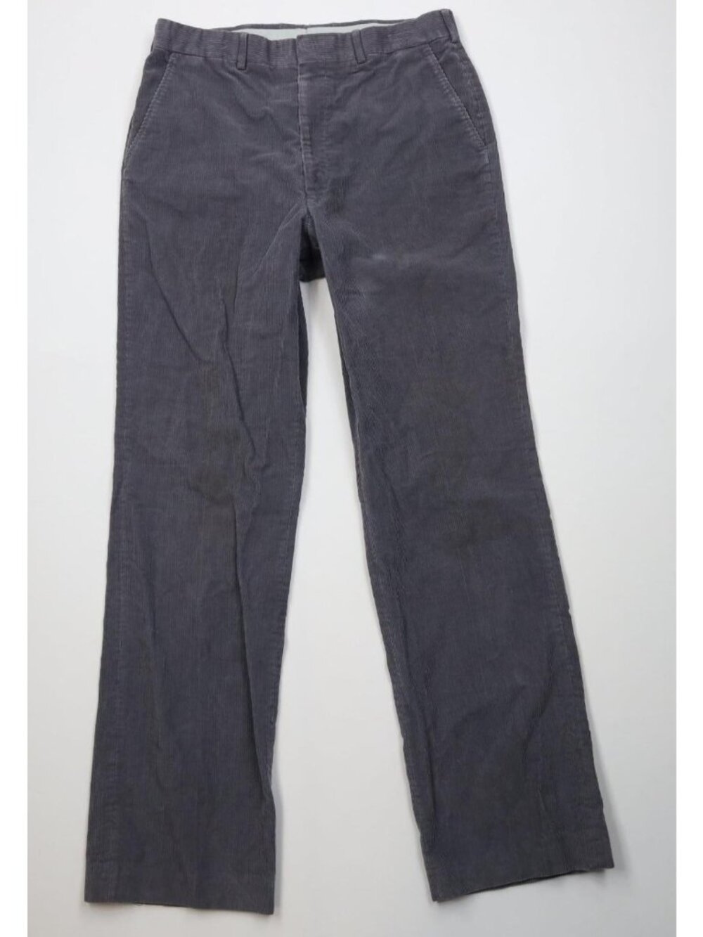 Vintage 70s Streetwear Mens 34x34 Distressed Wide Leg Corduroy Pants Steel Blue